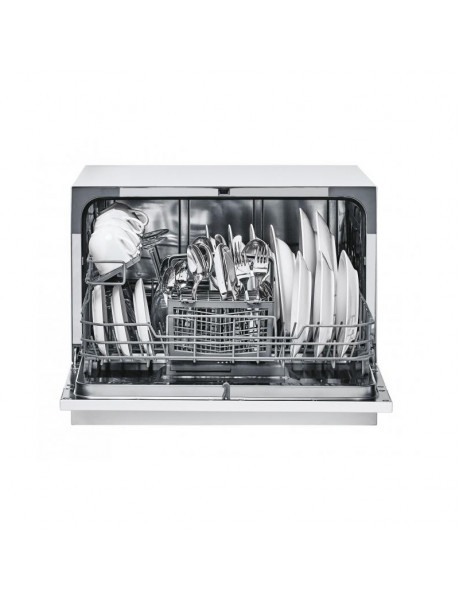 CANDY Table Top Dishwasher CDCP 6, Width 55 cm, 6 Programs, Energy class F, White