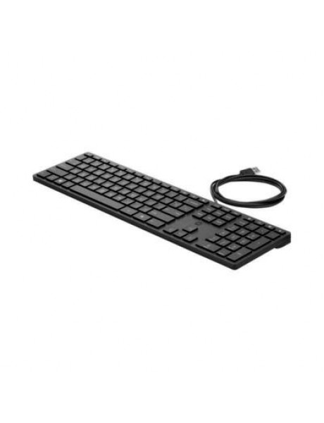 HP 320K USB Wired Keyboard - Black - US ENG