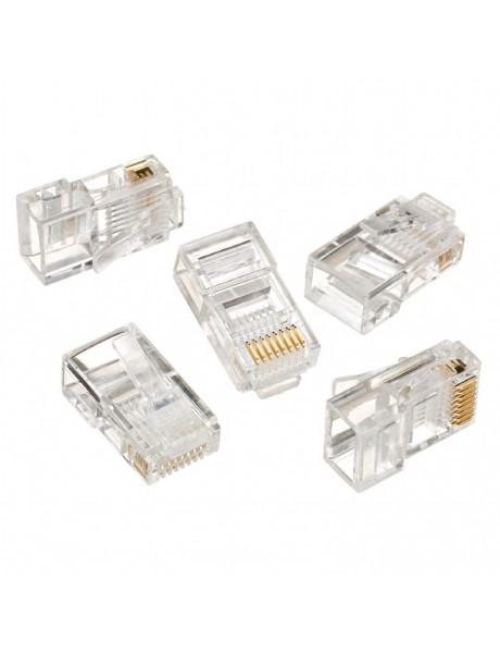 Cablexpert | Modular plug 8P8C for solid LAN cable CAT5, UTP, 10 pcs. per bag