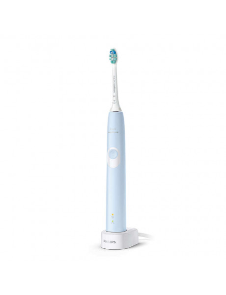 Philips Sonicare ProtectiveClean 4300 Toothbrush HX6803/04 Rechargeable For adults Number of brush heads included 1 Number of teeth brushing modes 1 Sonic technology  Light Blue