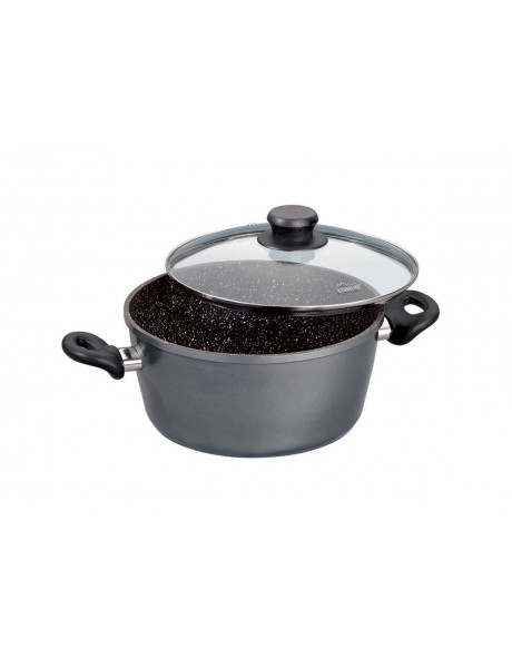 Stoneline Cooking pot 6741 2 L, 18 cm, die-cast aluminium, Grey, Lid included