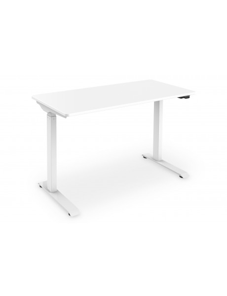Electric Height Adjustable Desk | 73 - 123 cm | Maximum load weight 50 kg | Metal | White