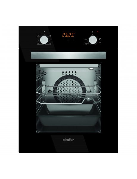 Simfer | 4207BERSP | Oven | 47 L | Multifunctional | Manual | Pop-up knobs | Height 59.5 cm | Width 45 cm | Black