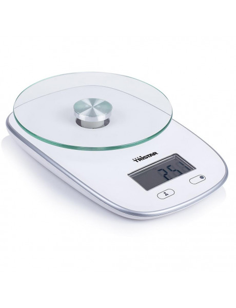 Tristar KW-2445 Kitchen scale, White Tristar | Kitchen scales | KW-2445 | Maximum weight (capacity) 5 kg | Graduation 1 g | Display type LCD | White
