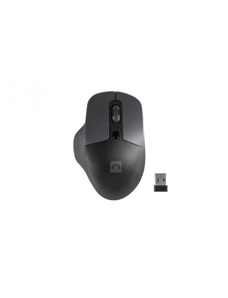 Natec Mouse, BlackBird 2, Silent, Wireless, 1600 DPI, Optical, Black Natec | Mouse | Optical | Wireless | Black/Gray | BlackBird 2
