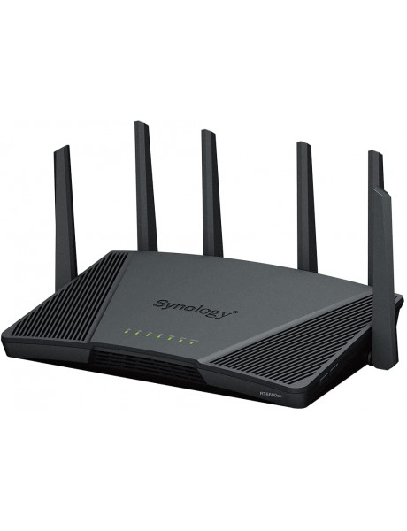 Synology RT6600ax Ultra-fast and Secure Wireless Router for Homes | Ultra-fast and Secure Wireless Router for Homes | RT6600ax | 802.11ax | 4800  Mbit/s | Mbit/s | Ethernet LAN (RJ-45) ports 5 | Mesh Support No | MU-MiMO Yes | No mobile broadband | Antenn