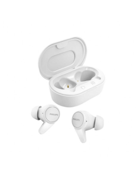 Philips True Wireless Headphones TAT1207WT/00, IPX4 splash/sweat resistant, Up to 18 hours play time, White