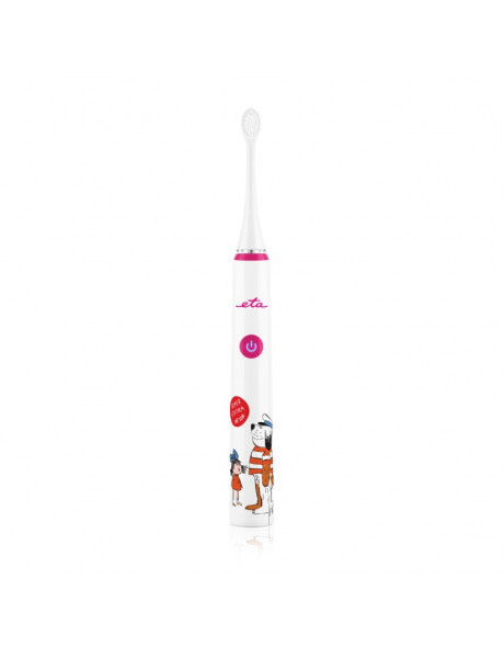 ETA | ETA070690010 | Sonetic Kids Toothbrush | Rechargeable | For kids | Number of brush heads included 2 | Number of teeth brushing modes 4 | Pink/White