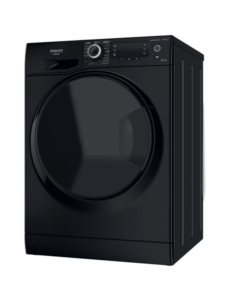 Hotpoint | NDD 11725 BDA EE | Washing Machine With Dryer | Energy efficiency class E | Front loading | Washing capacity 11 kg | 1551 RPM | Depth 61 cm | Width 60 cm | Display | LCD | Drying system | Drying capacity 7 kg | Steam function | Black