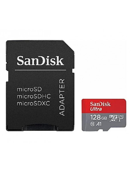 SDSQUAB-128G-GN6IA SanDisk Ultra microSDXC 128GB + SD Adapter 140MB/s  A1 Class 10 UHS-I - Imaging Packaging, EAN: 619659200022