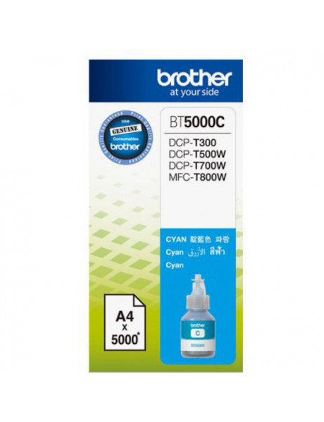 BROTHER BT5000C CYAN INK BOTTLE 5000 P