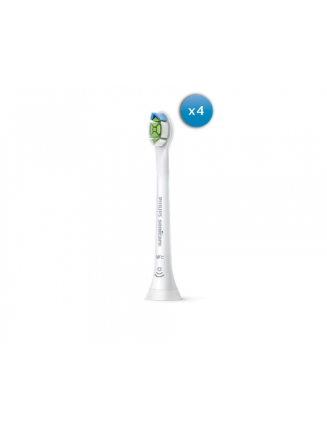 Philips | HX6074/27 Sonicare W2c Optimal | Compact Sonic Toothbrush Heads | Heads | For adults and children | Number of brush heads included 4 | Number of teeth brushing modes Does not apply | Sonic technology | White