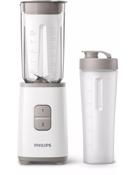 Philips Mini blender HR2602/00 Personal, 350 W, Jar material SAN, Jar capacity 1 L, Ice crushing, White