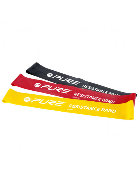 Pure2Improve Resistance Bands Bulk Package of 40 - Heavy Black
