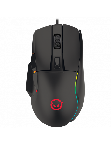 LRG-GMS357 LORGAR Jetter 357, gaming mouse, Optical Gaming Mouse with 6 programmable buttons, Pixart ATG4090 sensor, DPI can be up to 8000, 30 million times key life, 1.8m PVC USB cable, Matt UV coating and RGB lights with 4 LED flowing mode, size:124.90*