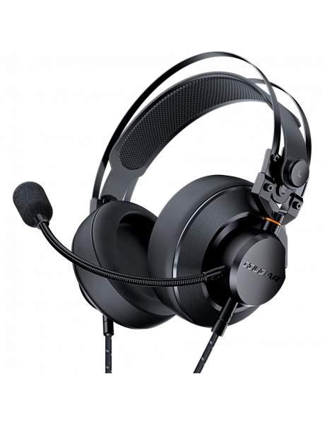 CGR-P53B-550 Cougar I VM410 I 3H550P53B.0002 I Headset I 53mm Driver / 9.7mm noise cancelling Mic. / Stereo 3.5mm 4-pole and 3-pole PC adapter / Suspended Headband / Black
