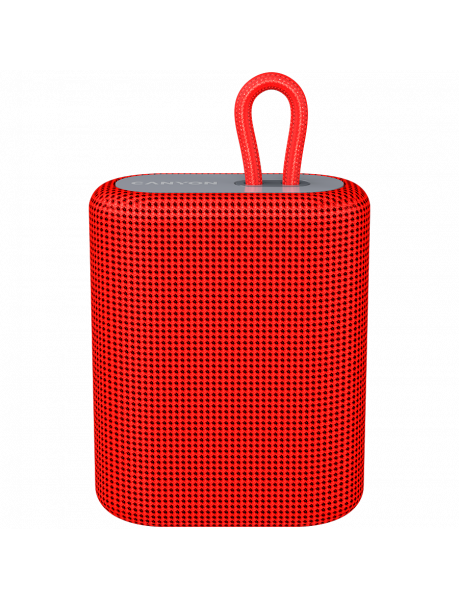 CNE-CBTSP4R CANYON BSP-4, Bluetooth Speaker, BT V5.0, BLUETRUM AB5365A, TF card support, Type-C USB port, 1200mAh polymer battery, Red, cable length 0.42m, 114*93*51mm, 0.29kg