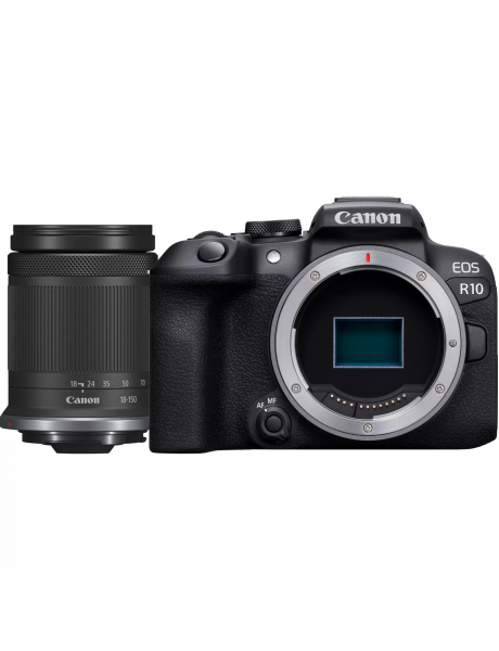 Canon D.CAM EOS R10 RF-S 18-150 IS STM EU26 Megapixel 24.2 MP, Image stabilizer, ISO 32000, Wi-Fi, Video recording, Manual, CMOS, Black