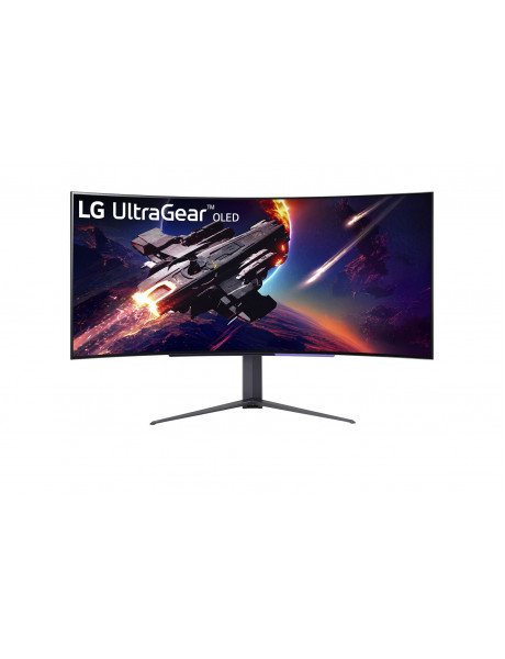 LG | UltraGear Curved OLED Gaming Monitor | 45GR95QE-B | 45 