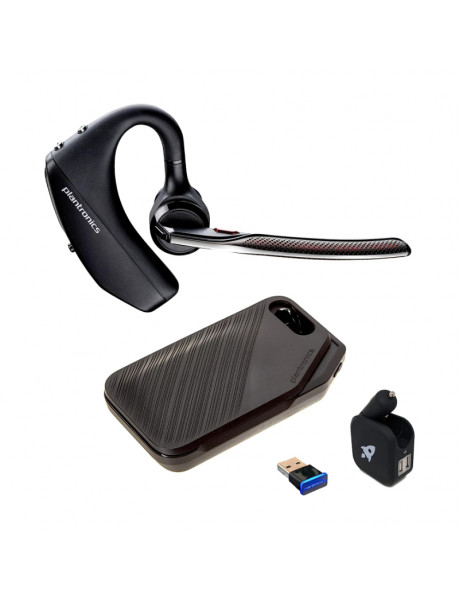 POLY Voyager 5200 UC Laisvų rankų įranga, Bluetooth, USB-A, Juoda