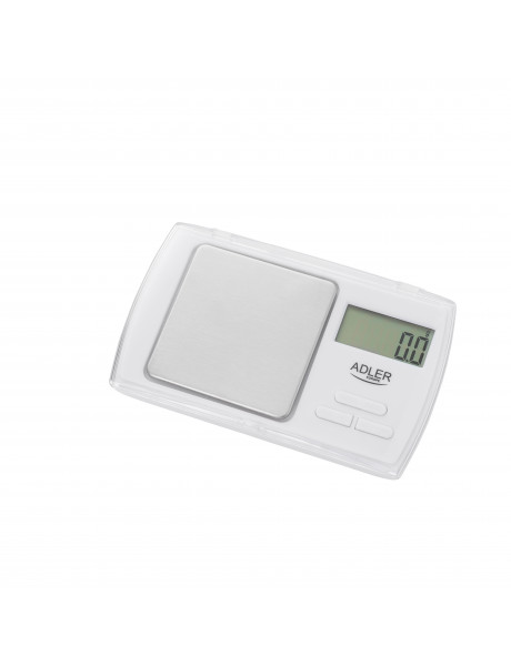 Adler Precision scale AD 3161 Maximum weight (capacity) 0.5 kg Accuracy 0.01 g White