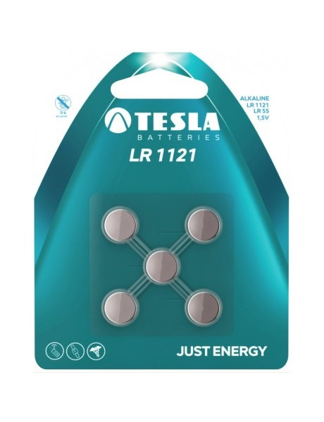 Baterijos Tesla SR1121 40 mAh SR55 (5 vnt)