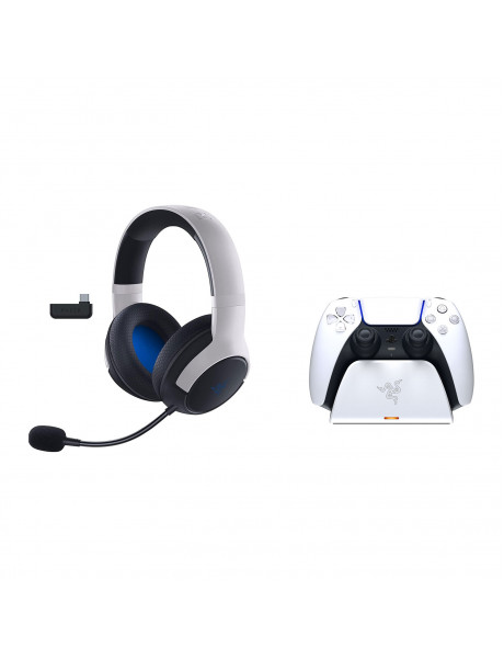 Razer | Kaira | Gaming Headset for Xbox & Razer Charging Stand | Wireless | Over-Ear | Microphone | White