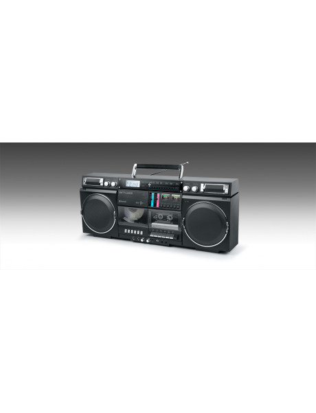 Muse Portable Bluetooth Radio CD Cassette Recorder M-380 GB AUX in Black Bluetooth