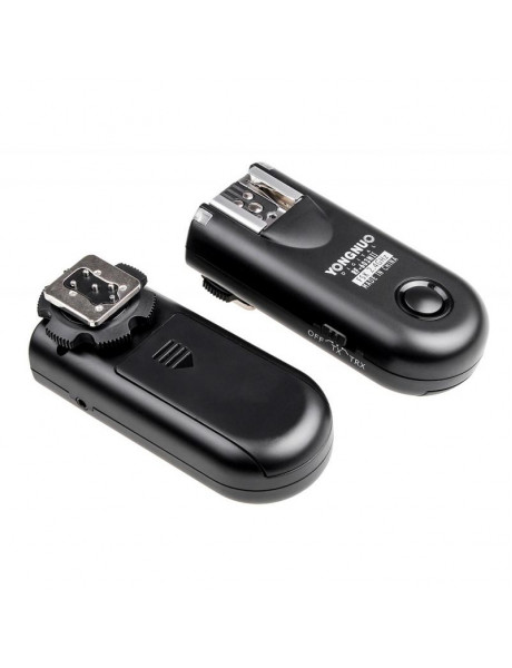 A set of two Yongnuo RF603N II flash triggers with a cable N1 for Nikon