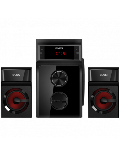 SV-013554 Speakers SVEN MS-302, black (40W, FM, USB/SD, Display, RC)