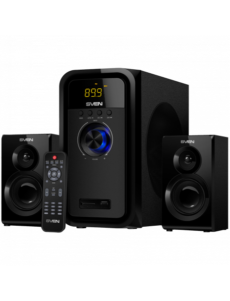 SV-014988 Speakers SVEN MS-2051, black (55W, FM, USB/SD, Display, RC, Bluetooth)