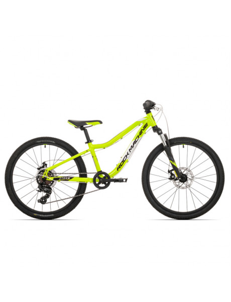 Jaunimo dviratis Rock Machine Storm 24 (III) geltonas (Rato dydis: 24 Rėmo dydis: 12)