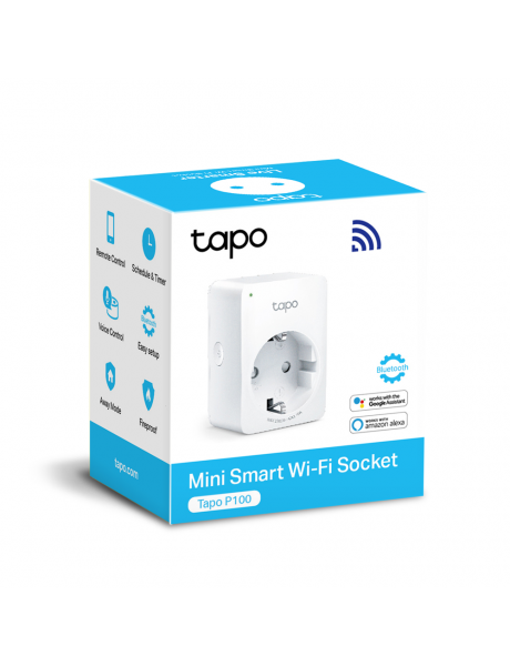 TP-LINK Mini Smart Wi-Fi Socket Tapo P100 (1-pack) White