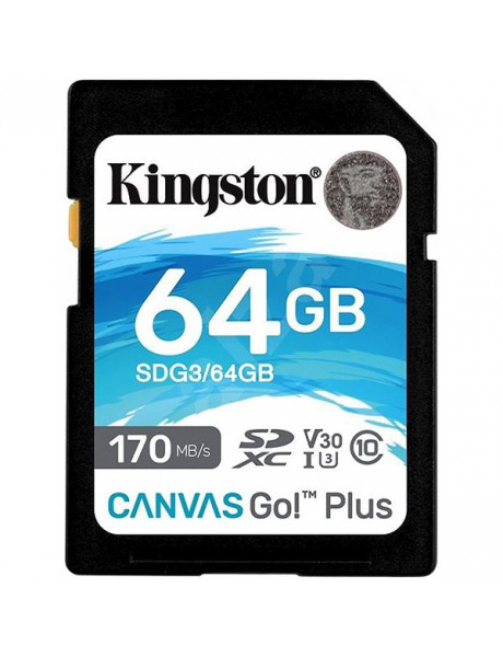 KINGSTON 64GB CANVAS GO PLUS SD