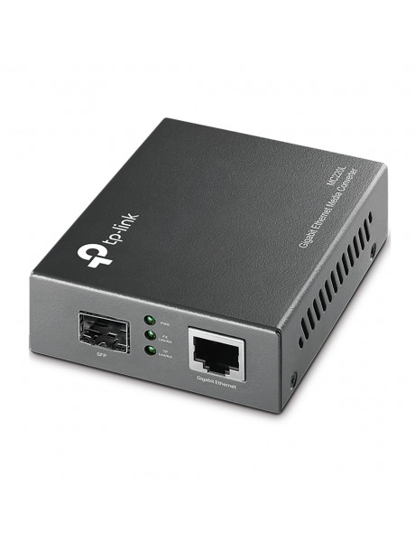 TP-LINK | Gigabit Ethernet Media Converter | MC220L | Gigabit SFP port | 10/100/1000M RJ45 port (Auto MDI/MDIX)