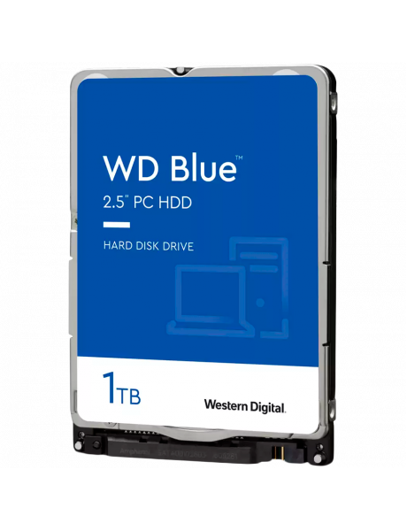 HDD|WESTERN DIGITAL|Blue|1TB|SATA 3.0|128 MB|5400 rpm|2,5