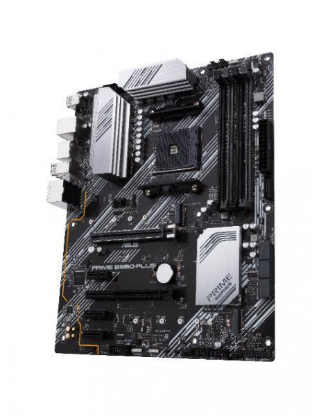 Asus PRIME B550-PLUS Processor family AMD Processor socket AM4 DDR4 DIMM Memory slots 4 Supported hard disk drive interfaces 	SATA, M.2 Number of SATA connectors 6 Chipset AMD B550 ATX