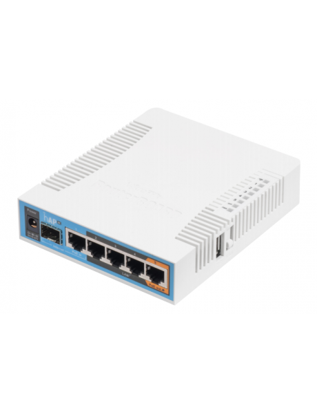 MikroTik | hAP ac | RB962UiGS-5HacT2HnT | 802.11ac | 2.4/5.0 | 1300 Mbit/s | 10/100/1000 Mbit/s | Ethernet LAN (RJ-45) ports 5 | MU-MiMO Yes | PoE in/out