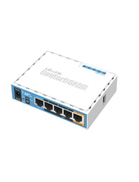 MikroTik | hAP ac lite | RB952Ui-5ac2nD | 802.11ac | 2.4/5.0 | 867 Mbit/s | 10/100 Mbit/s | Ethernet LAN (RJ-45) ports 5 | MU-MiMO Yes | PoE in/out