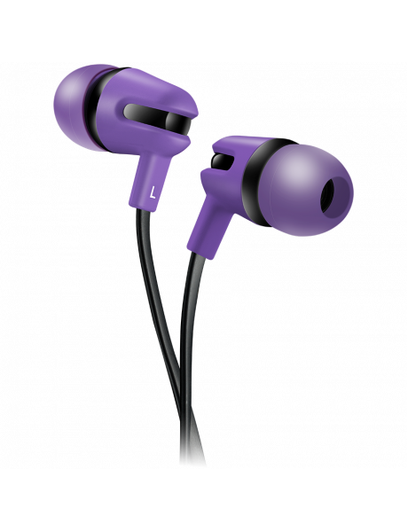 CNS-CEP4P CANYON SEP-4 Stereo earphone with microphone, 1.2m flat cable, Purple, 22*12*12mm, 0.013kg