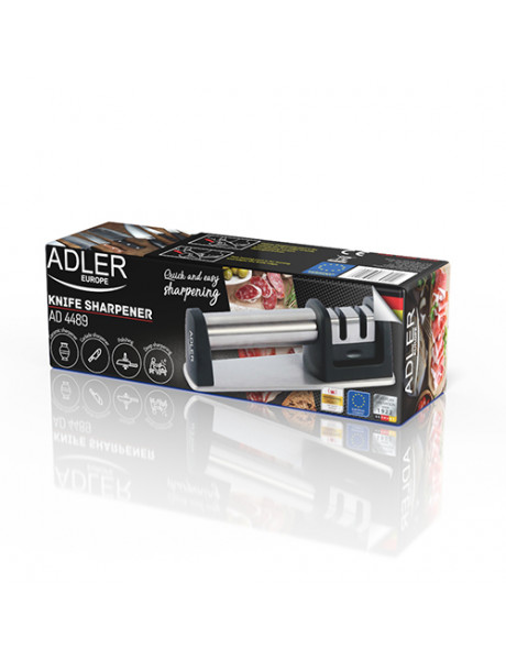 Adler | Knife sharpener | AD 4489 | Manual | Black/Stainless steel | W | 2