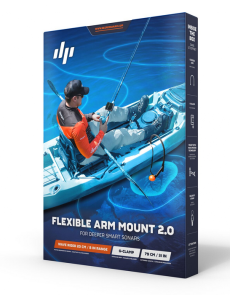 Deeper | Deeper Flexible Arm Mount 2.0 | Sonar mount | Black